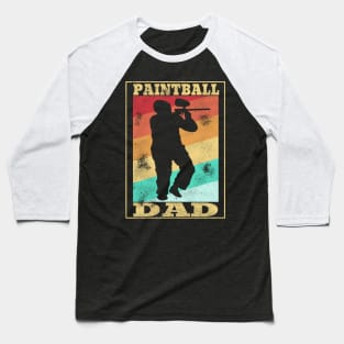 Paintball DAD Airsoft Softgun Airgun Mask Gift Baseball T-Shirt